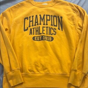 Champion Men's Yellow Sweater